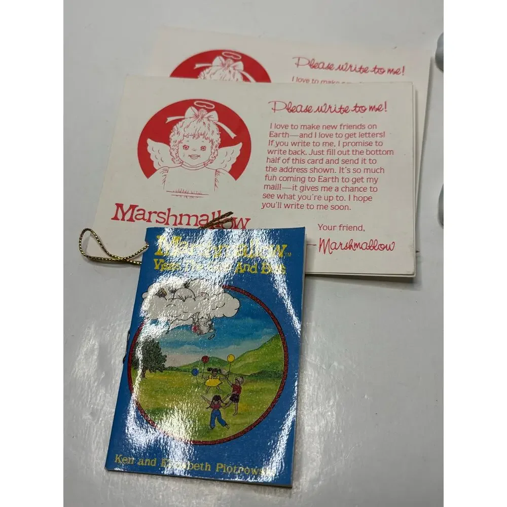 Vntg Ceramic Candle Climbers Angels 4 New in Original Box Marshmallow Angel 1986